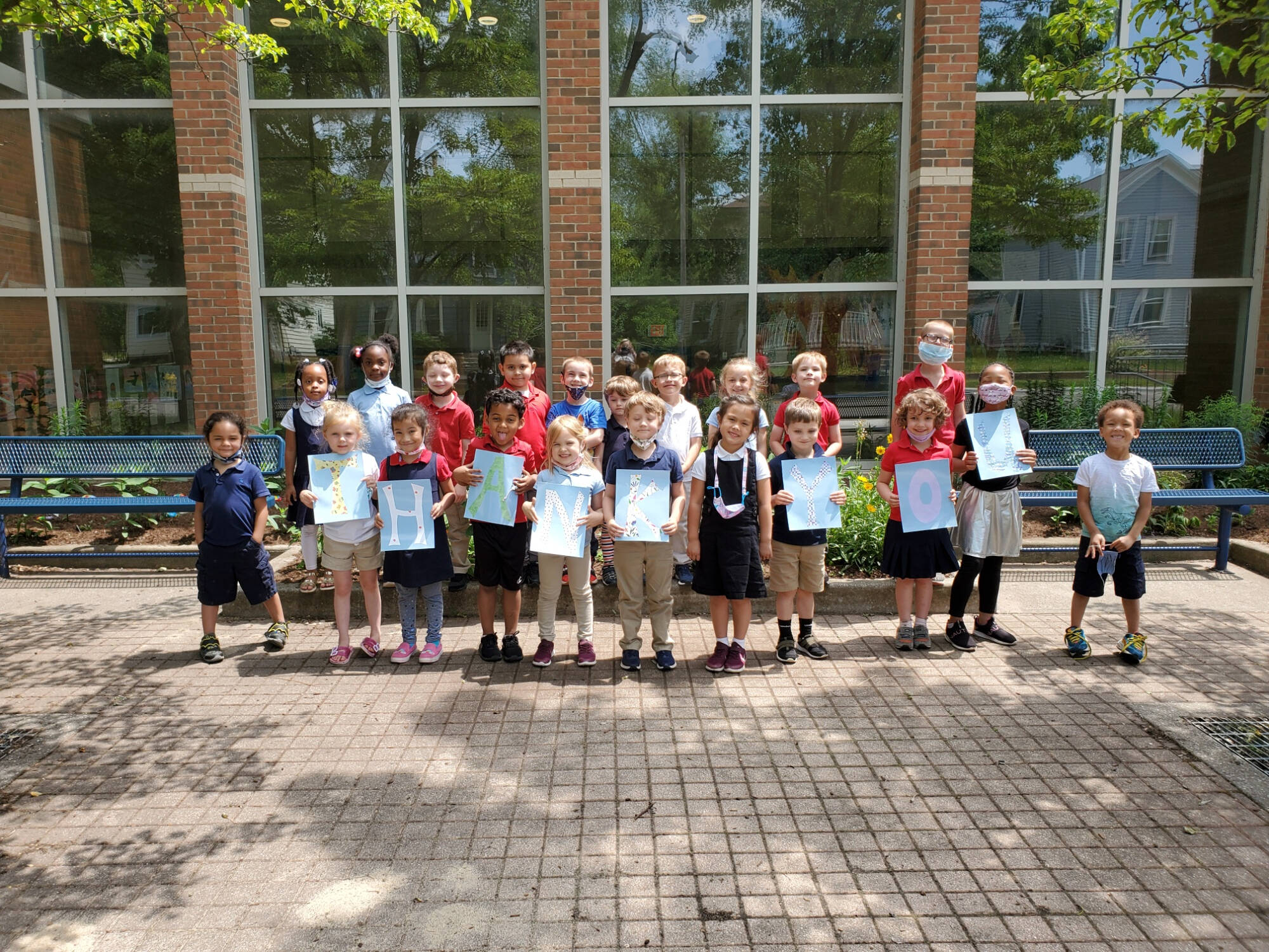 Young Students Posing as a Class